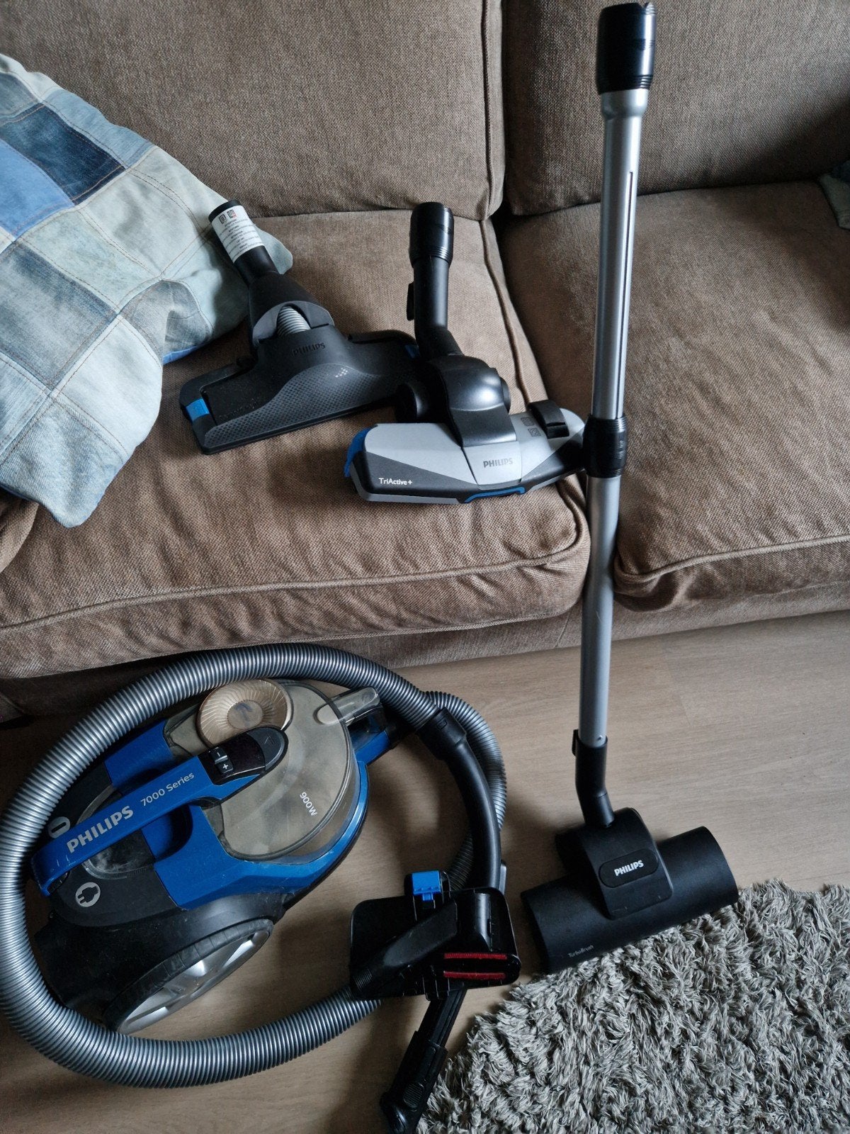 Philips PowerPro Expert Cyclone 8 900W Stofzuiger, Ophalen, Gebruikt, Philips, Sledestofzuiger