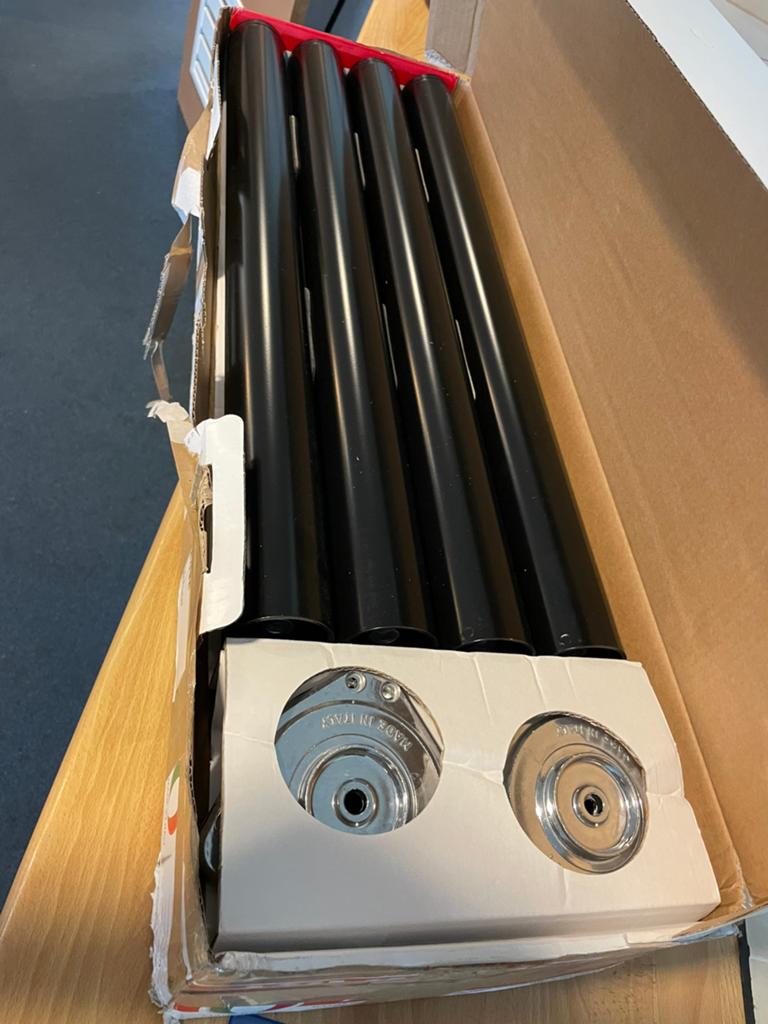 8 stuks nieuwe tafelpoten, Huis en Inrichting, Tafelonderdelen, Tafelpoot, Minder dan 50 cm, 50 tot 100 cm, Rond