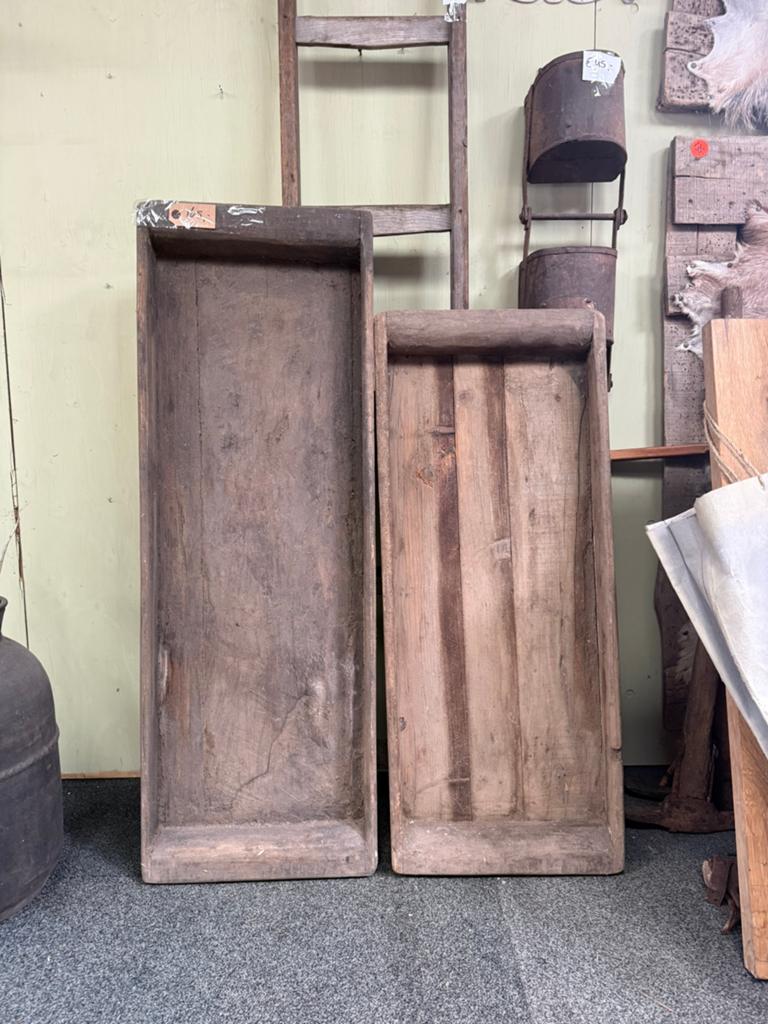 Oude zware houten Trog, bak landelijke Stijl, 120 cm, 102 cm, Ophalen, Zo goed als nieuw