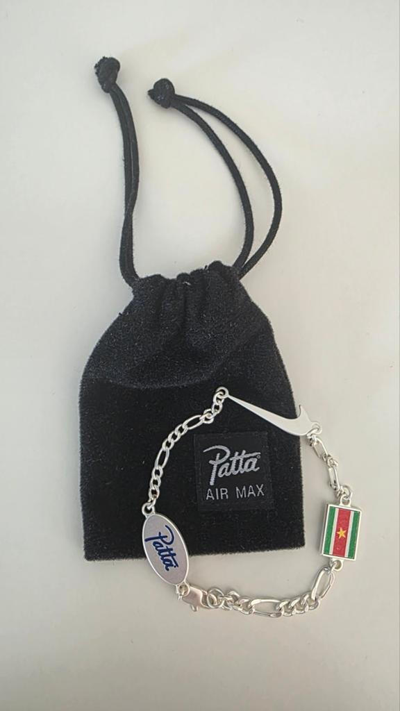 Patta x Nike zilverkleurige armband, Ophalen of Verzenden, Nieuw, Zilver