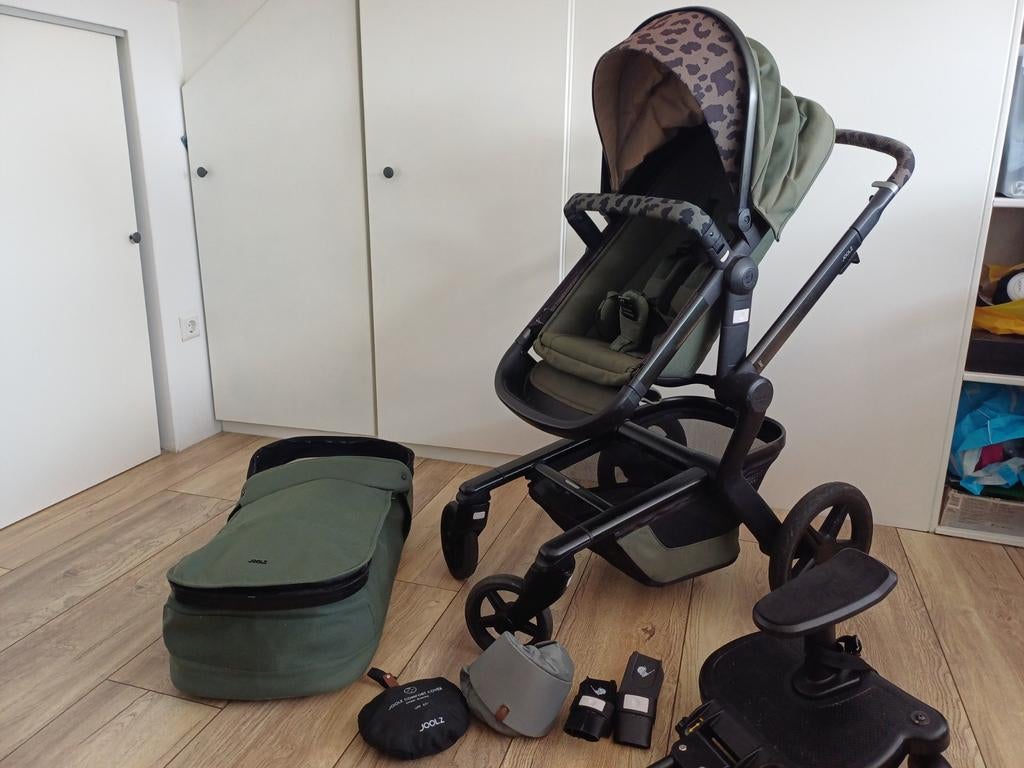 Joolz Day+ Marvellous Green Combiwagen met toebehoren, Zo goed als nieuw, Combiwagen, Verstelbare duwstang, Ophalen