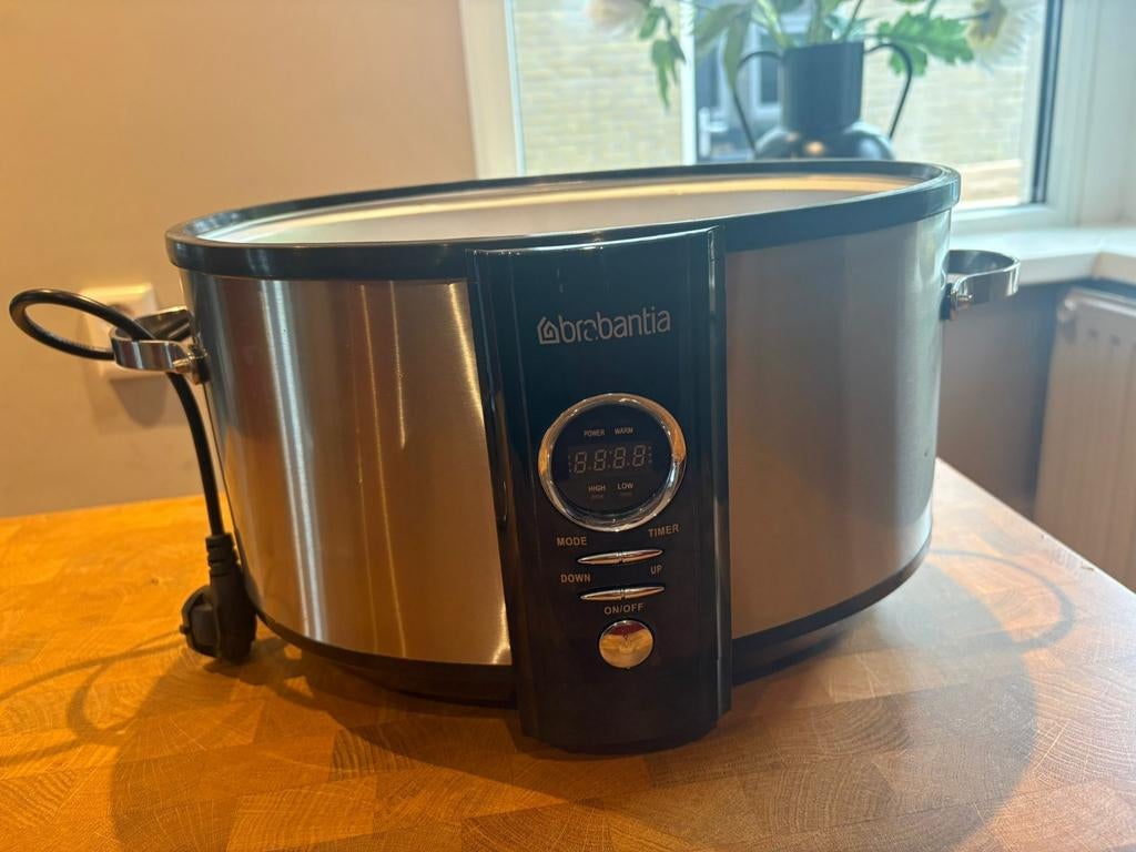 Brabantia Slowcooker, Ophalen of Verzenden, Timer, Gebruikt