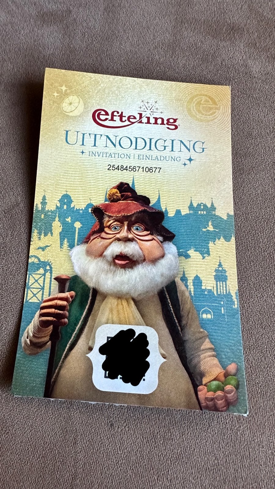 Efteling kaartjes te koop per stuk 25€ ( VASTE PRİJS  ), Verzamelen, Efteling, Ophalen of Verzenden, Zo goed als nieuw, Overige typen