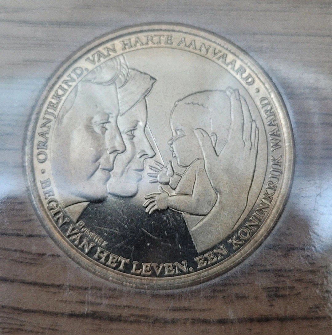 Penning geboorte Amalia, Ophalen of Verzenden, Overige materialen