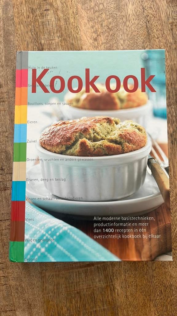 Kook ook kookboek zo goed als nieuw, Ophalen of Verzenden, Zo goed als nieuw, I. van Blommestein; A. van Eijndhoven; J. van Mil