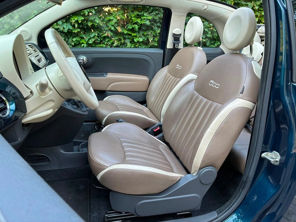 Fiat 500 C 1.2 Lounge I Cabrio I Leer, Auto's, Voorwielaandrijving, Gebruikt, 4 cilinders, Cabriolet