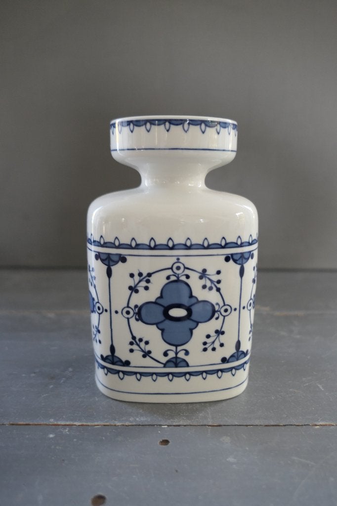 Vintage Echt Kobalt vaas porselein nummer 411, Antiek en Kunst, Antiek | Vazen, Verzenden