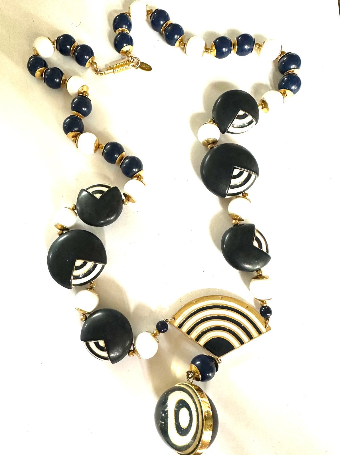 Emanuel Ungaro haute couture statement ketting, Gebruikt, Overige kleuren, Verzenden, Overige materialen