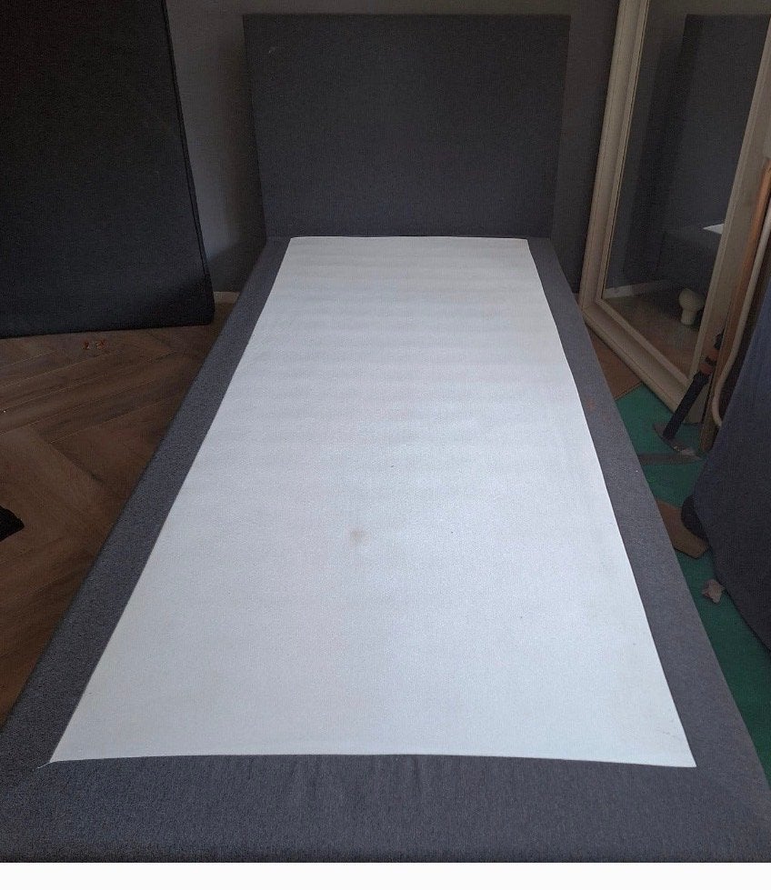 Eenpersoons bedframe met hoofdeinde (excl. hoofdbord), Ophalen, Gebruikt, 90 cm, Eenpersoons