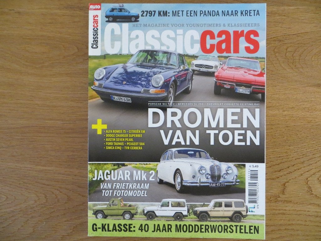 Classic Cars 32: Porsche 911 T 2.2, Mercedes-Benz 250 SL, Ophalen of Verzenden, Nieuw, Algemeen
