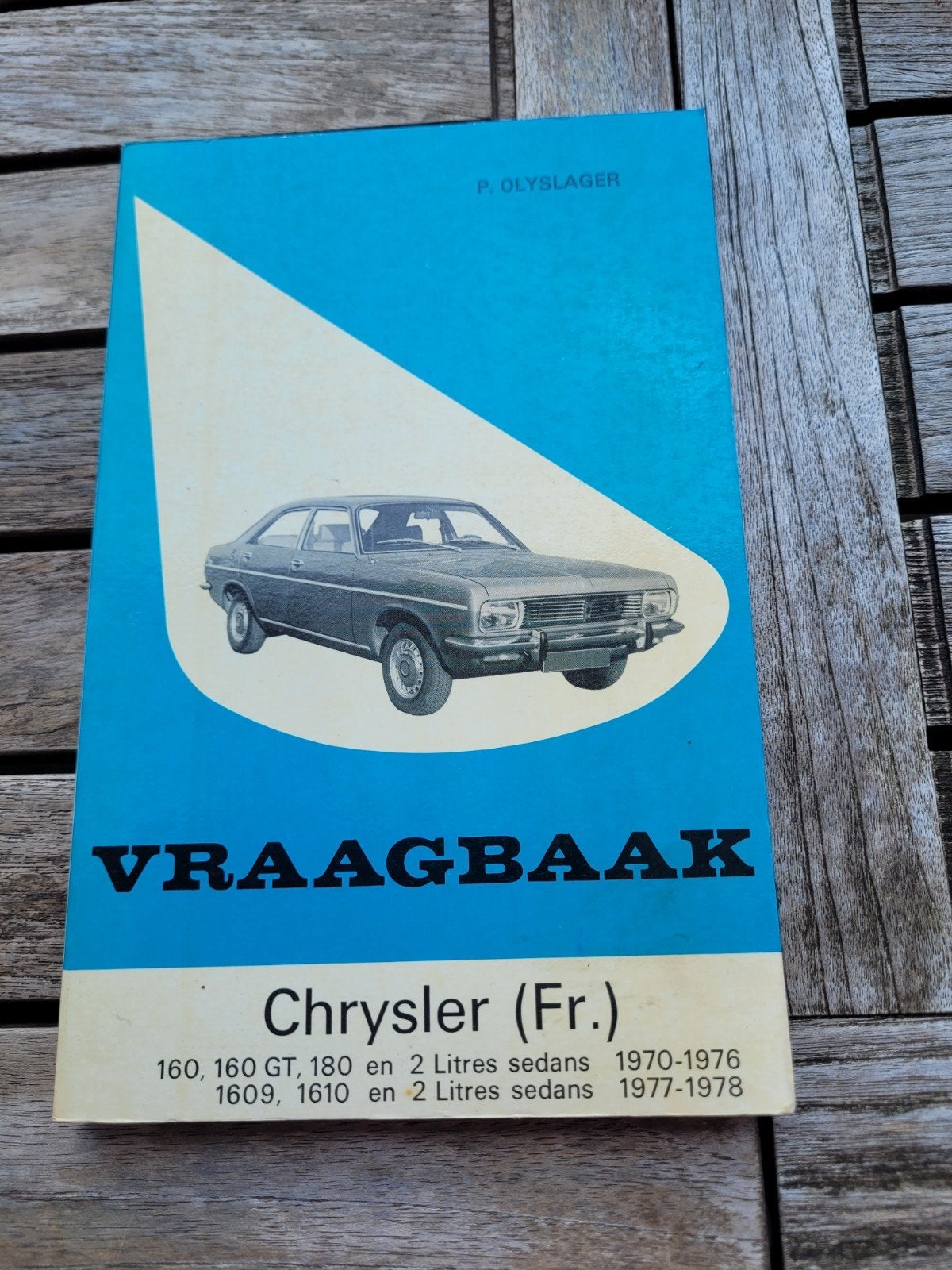 Vraagbaak Chrysler (Fr.) 1970-1978, Ophalen of Verzenden