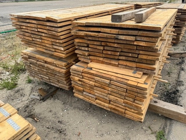 Lot steigerplanken, Doe-het-zelf en Verbouw, Hout en Planken, Ophalen, Gebruikt, 25 tot 50 mm, Plank