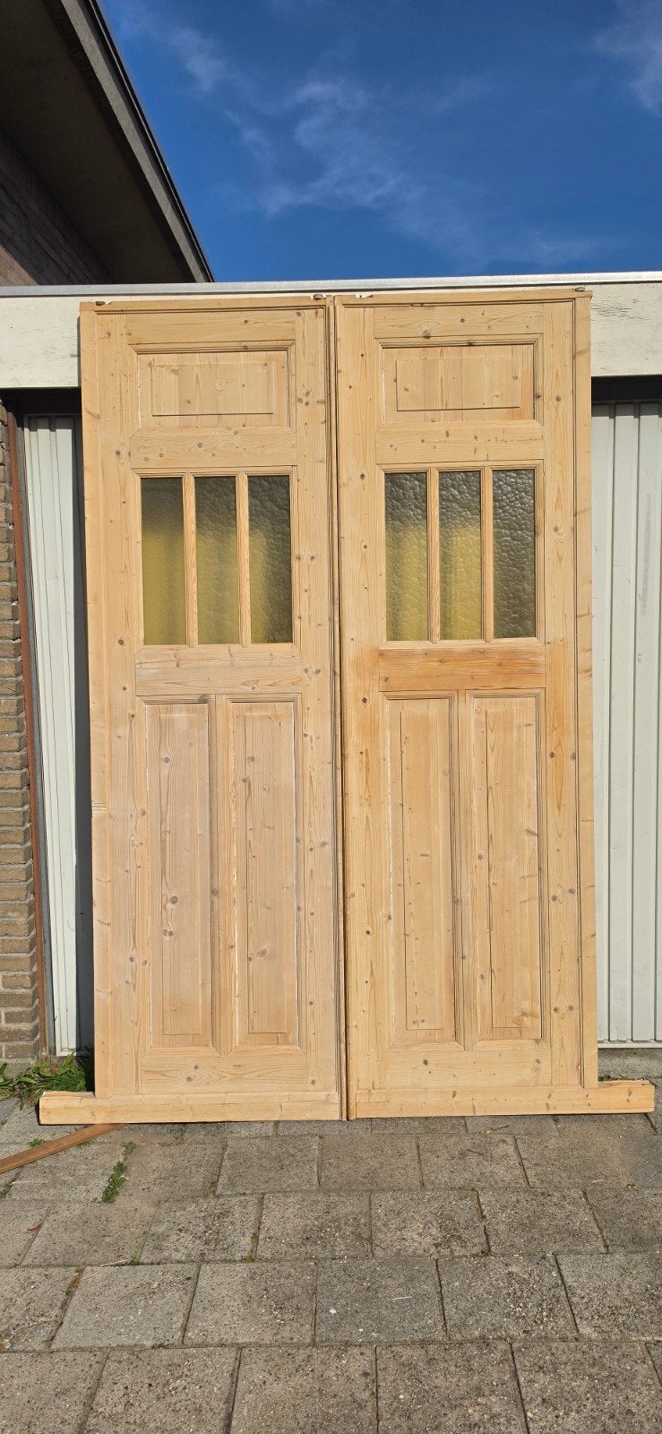 oude grenen set ensuite schuifdeuren uit begin jaren 1900, Ophalen
