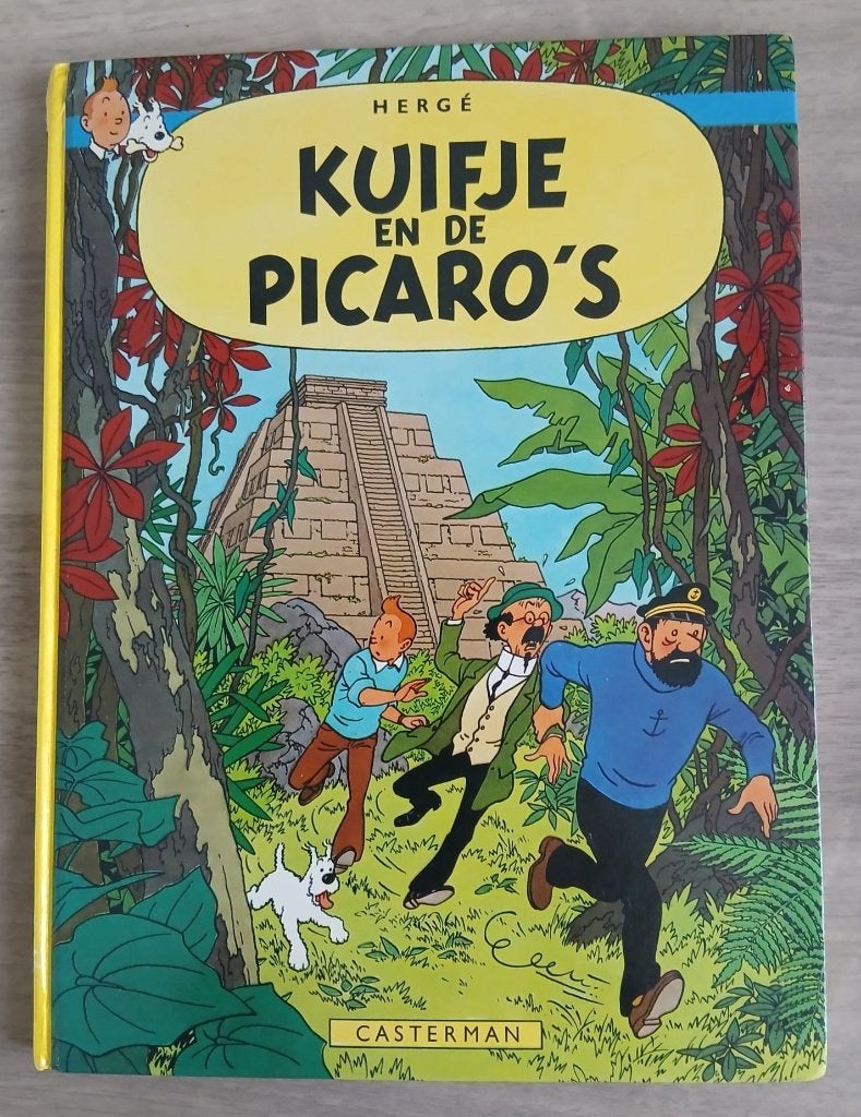 Kuifje en de Picaro's. 1976, HC, 1e druk., Gelezen, Eén stripboek, Hergé ,Casterman, Ophalen of Verzenden