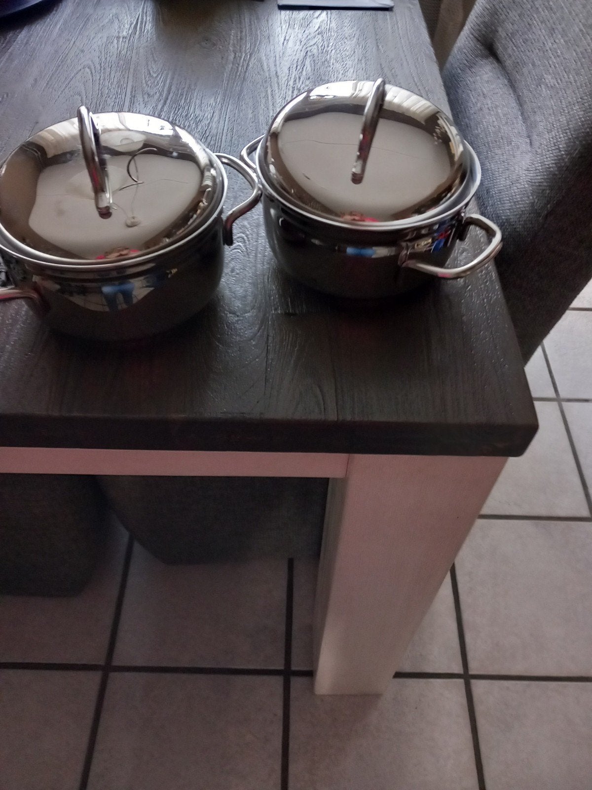BK Pannen 17 cm doorsnee, geschikt voor gas, Gebruikt, BK, Ophalen of Verzenden, Rvs