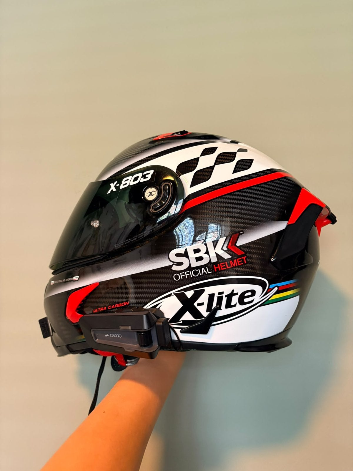 X-lite X-803 Ultra Carbon SBK+GoPro Mount, Overige merken, Heren, Ophalen of Verzenden, Integraalhelm