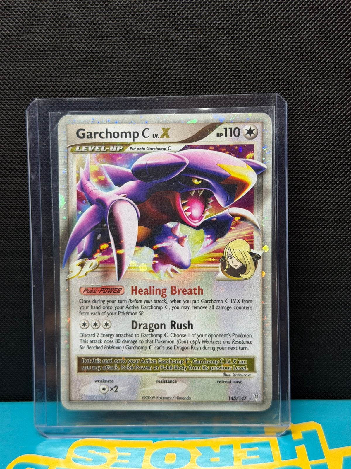 Garchomp C LV.X (SV145) Pokémon Kaart - Platinum Supreme Vic, Ophalen of Verzenden, Zo goed als nieuw, Losse kaart, Foil
