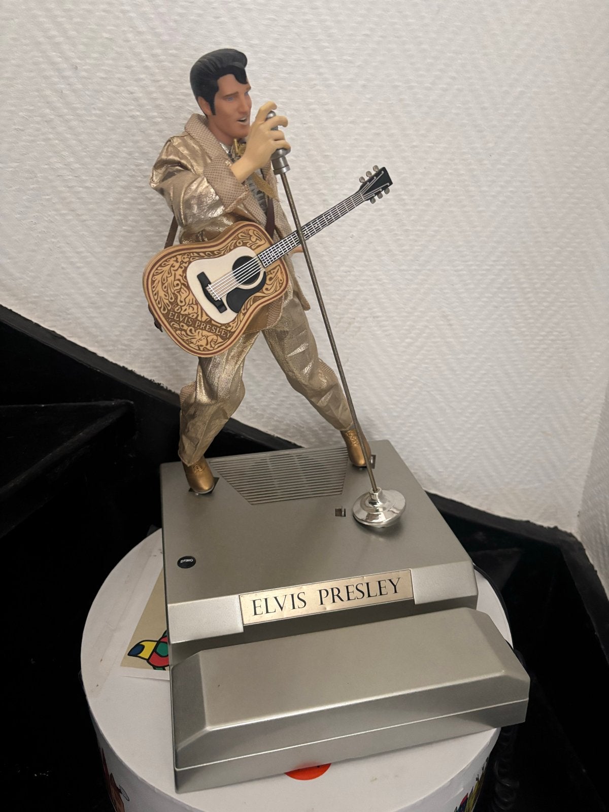 Vintage Elvis Presley Telefoon met Figuur - Collectors Item, Ophalen of Verzenden, Gebruikt, Gebruiksvoorwerp
