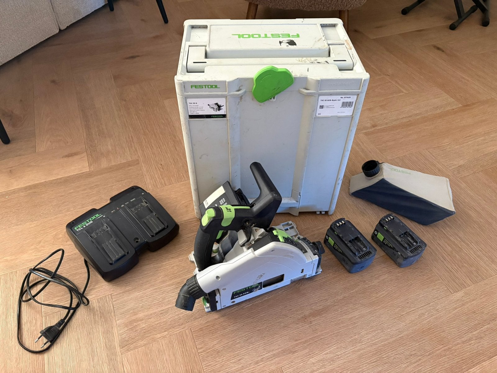 Festool TSC55, Doe-het-zelf en Verbouw, Ophalen, Zo goed als nieuw, 1200 watt of meer, Overige typen
