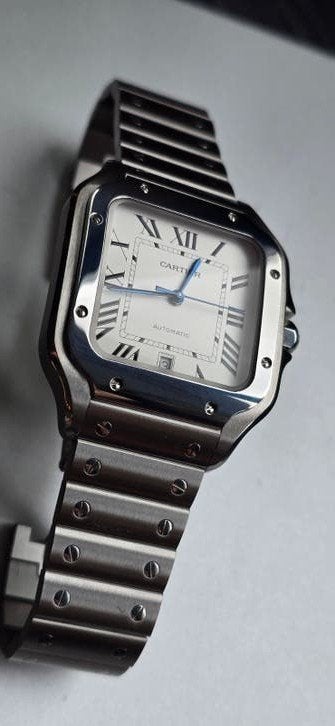 Cartier Santos Large, Overige merken, Staal, Staal, Polshorloge