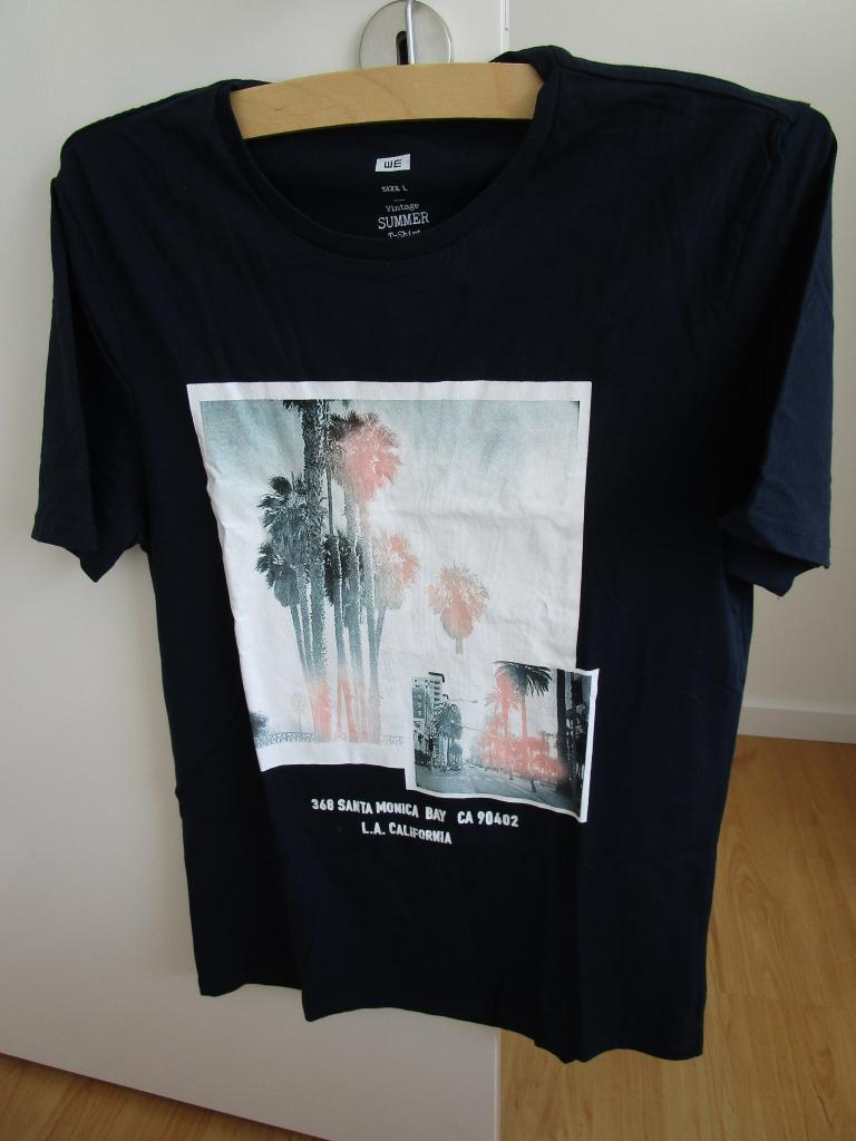 WE - donkerblauw shirt Santa Monica - maat L, Maat 52/54 (L), WE, Blauw, Ophalen of Verzenden