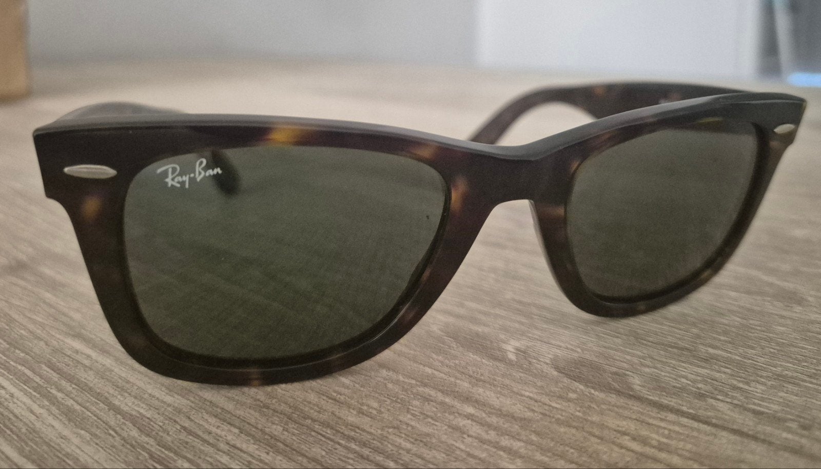 Ray-Ban Original Wayfarer Classic RB2140 902 Zonnebril, Ophalen, Zonnebril, Bruin, Zo goed als nieuw