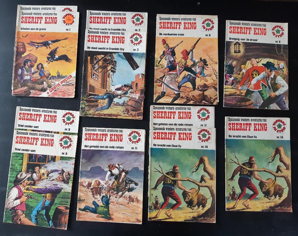 Sheriff King spannende western avonturen - 1 euro per stuk, Boeken, Stripboeken, Eén stripboek, Verzenden, Gelezen