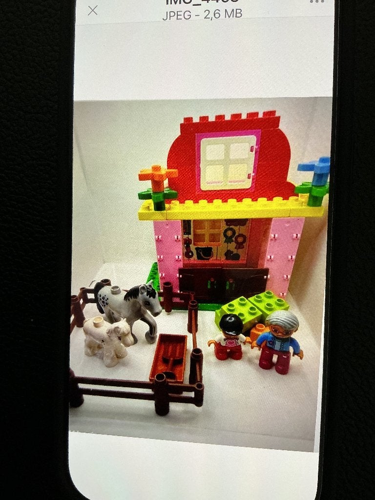 Duplo paardenstal 10500, Ophalen, Zo goed als nieuw, Compleet, Duplo
