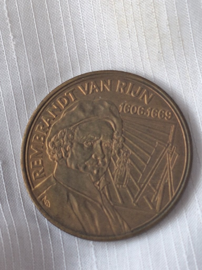 REMBRANDT van Rijn 1606 - 1669 penning (#56), Ophalen of Verzenden, Overige materialen, Nederland