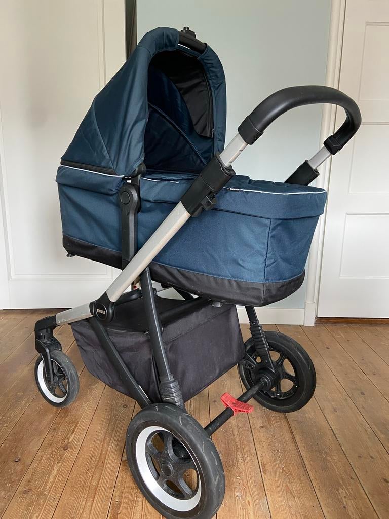 Thule Sleek kinderwagen met wieg en kinderwagen, Overige merken, Gebruikt, Ophalen of Verzenden, Combiwagen