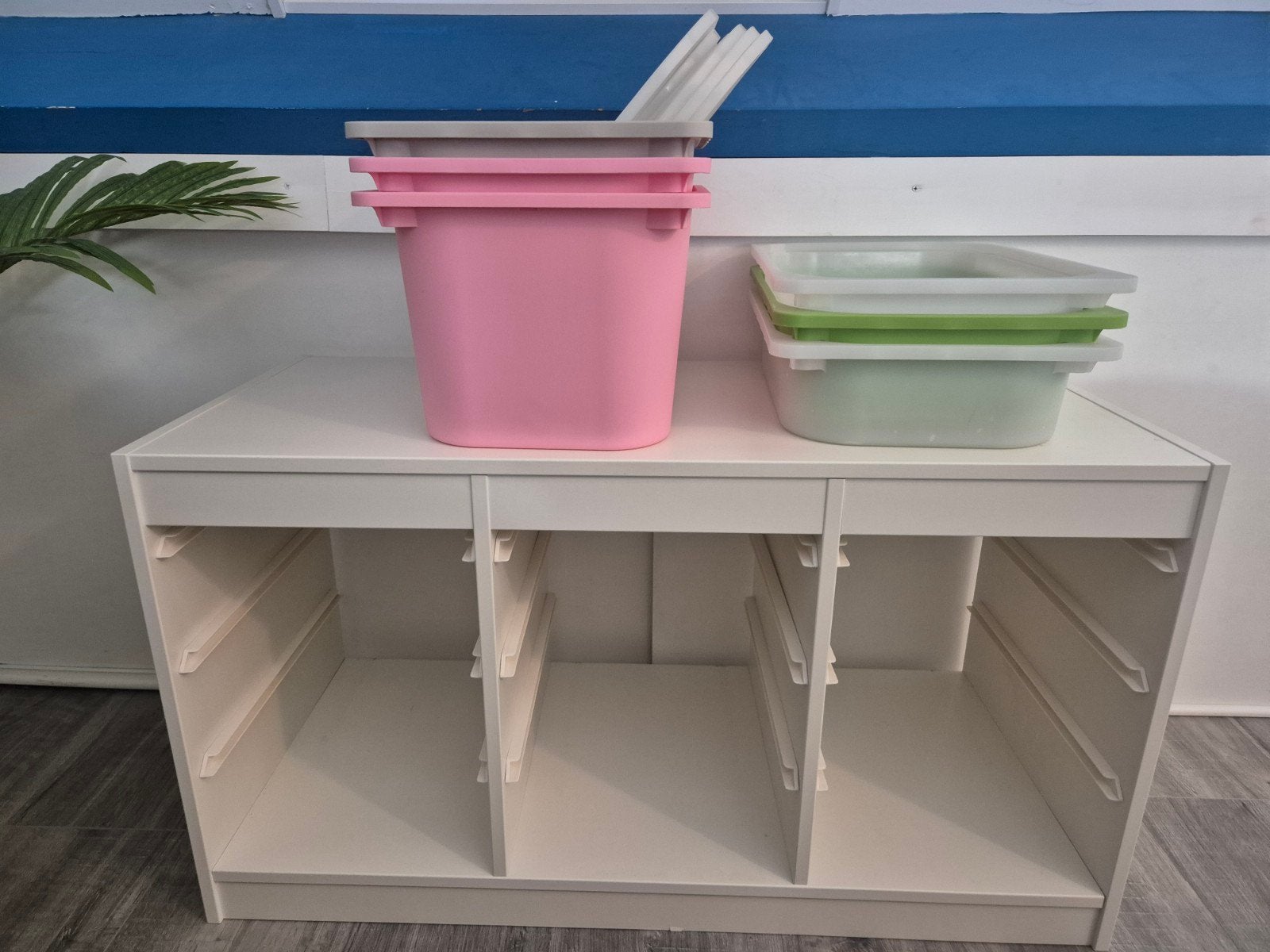 Trofast ikea met bakken en deksels., Ophalen, Gebruikt, Kast