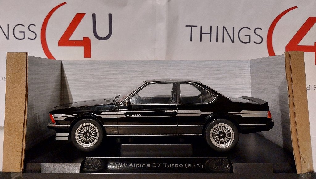 MCG 1:18 BMW Alpina B7 Turbo (E24) zwart nieuw in doos, Hobby en Vrije tijd, Ophalen of Verzenden, Nieuw, Auto, Overige merken