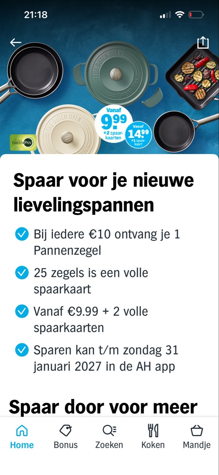 AH pannenzegels GreenPan pannen, Verzamelen, Albert Heijn, Ophalen