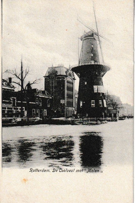 ROTTERDAM - De COOLVEST met MOLEN, Ophalen of Verzenden, 1920 tot 1940, Ongelopen, Zuid-Holland