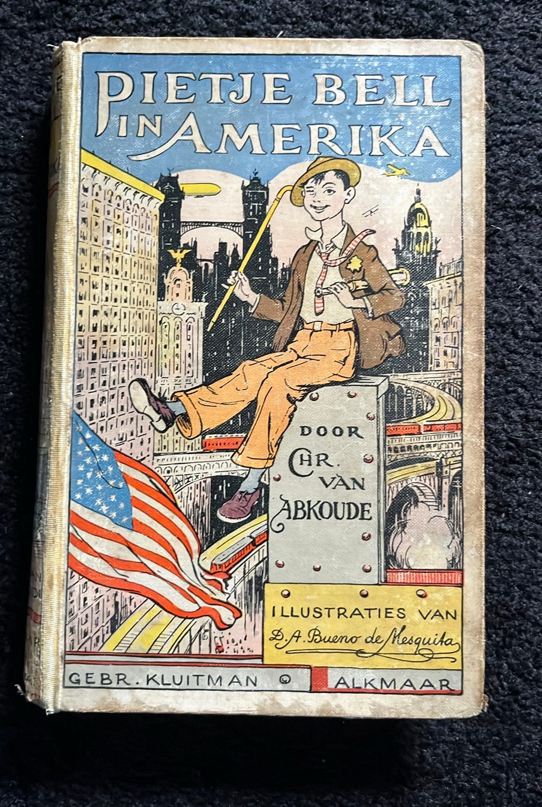 Pietje Bell in Amerika - Chr. van Abkoude, 2e druk (1930), Ophalen of Verzenden
