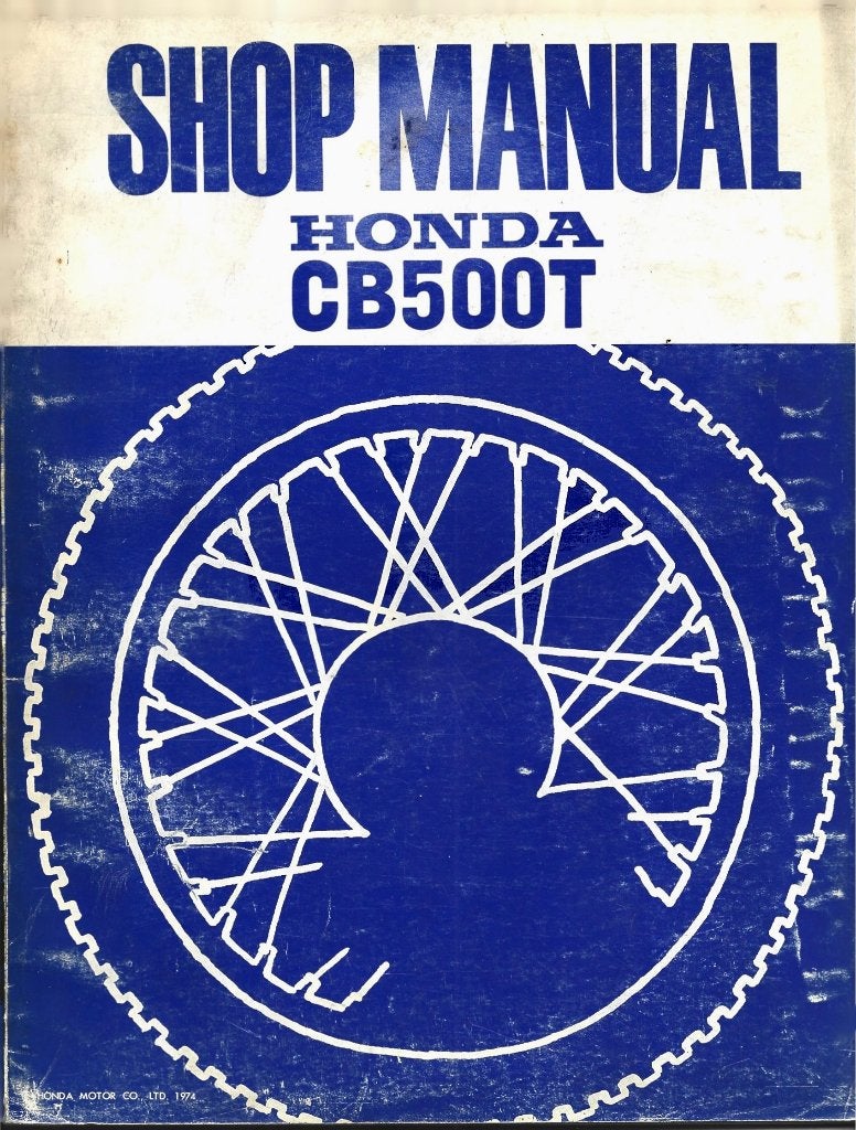 Honda CB500 Twin shop manual (7439z), Motoren, Verzenden, Honda