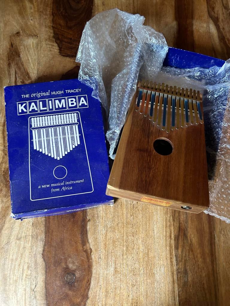 Hugh Tracey Alto Kalimba met PU - Origineel Afrikaans Instru, Ophalen of Verzenden, Zo goed als nieuw, Overige typen
