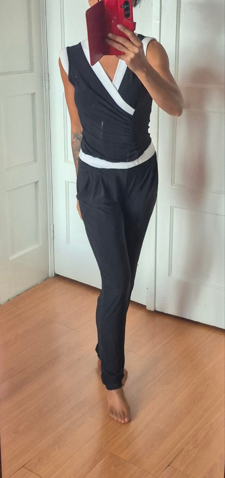 Leuke jumpsuit van Orna Fahro maat 38, Zwart, Ophalen of Verzenden, Zo goed als nieuw, Maat 38/40 (M)