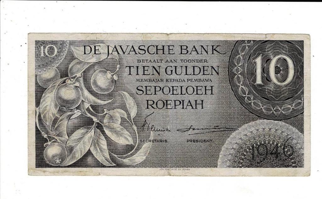 Nederlandsch Indië, 10 gulden 1946, Verzenden, 10 gulden