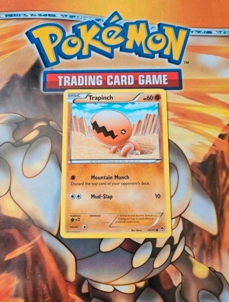 Trapinch 53/111 XY Furious Fists set pokemon kaart, Ophalen of Verzenden, Gebruikt, Losse kaart