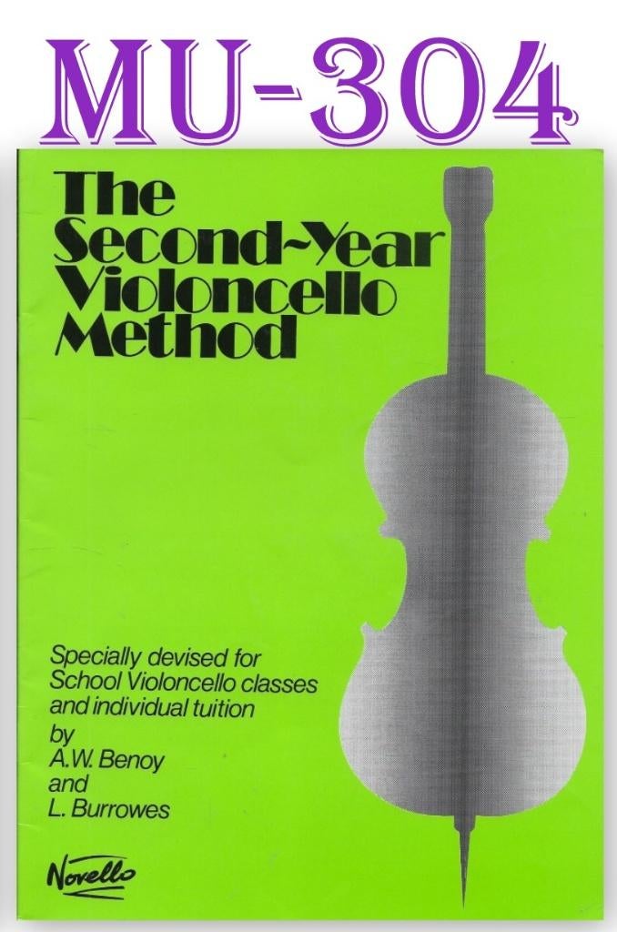 MU-304 Bladmuziek --Het tweede jaar Violon Cello les Methode, Gebruikt, Klassiek, Ophalen of Verzenden, Artiest of Componist