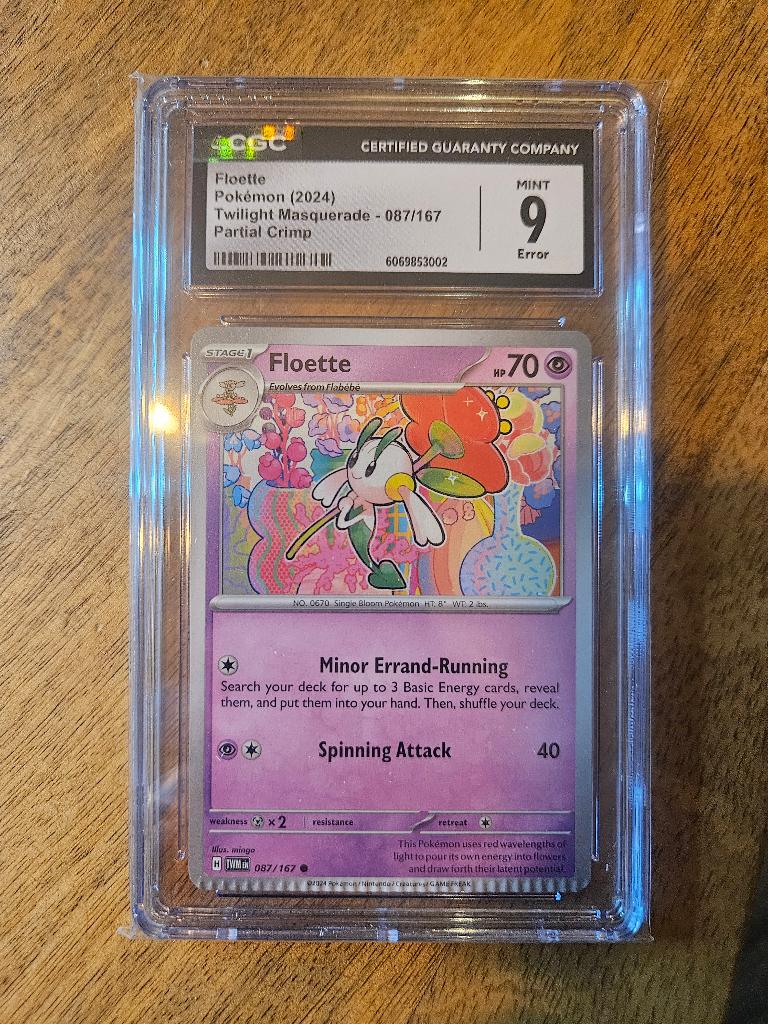 Floette (TWM 087) - MINT CGC 9 ERROR, Ophalen of Verzenden, Nieuw, Losse kaart, Foil