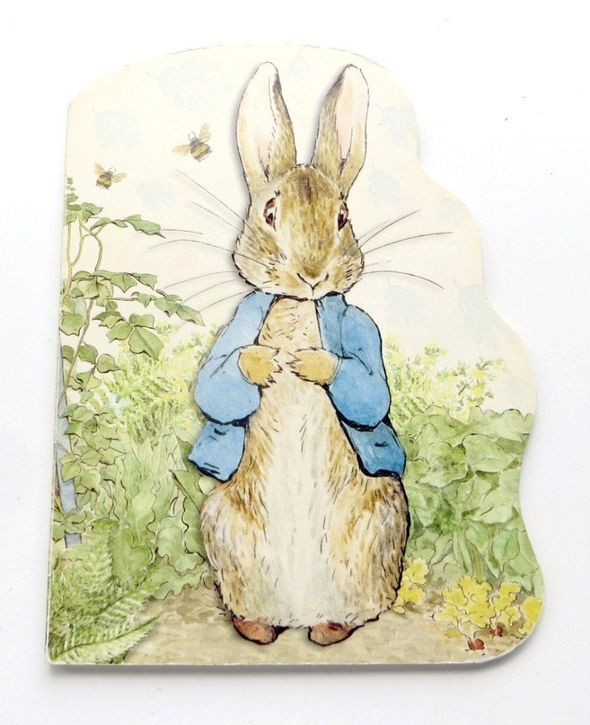 English cardboard edition M4854: Peter Rabbit 3+, Gelezen, 3 tot 4 jaar, Beatrix Potter, Ophalen of Verzenden
