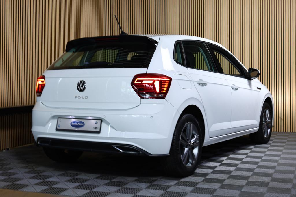 Volkswagen Polo 1.0 TSI Highline Business AVM R LINE DSG NAV, Stof, Gebruikt, 1096 kg, Wit