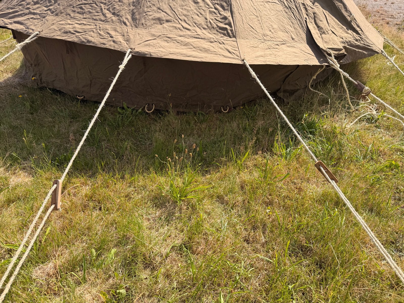 Engelse bell tent 4 meter in doorsnede !!!, Caravans en Kamperen, Tenten, Ophalen, Gebruikt, Tot en met 6