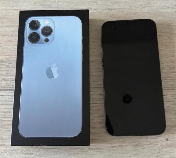Apple iPhone 13 Pro Max 256GB, blauw, Telecommunicatie, Mobiele telefoons | Apple iPhone, Gebruikt, 256 GB, iPhone 13 Pro Max