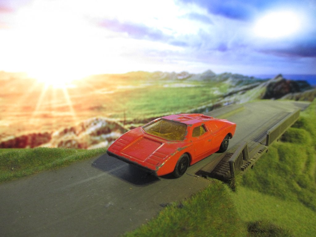 Lamborghini Countach Lesney Matchbox nr.27 1975, Ophalen of Verzenden, Gebruikt, Auto