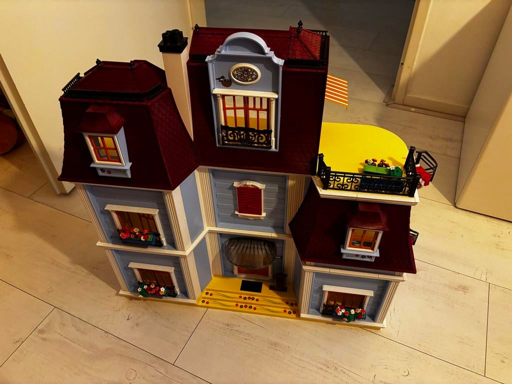 Playmobil Groot Herenhuis 70205 - Klassiek Poppenhuis, Kinderen en Baby's, Speelgoed | Playmobil, Ophalen, Zo goed als nieuw, Complete set