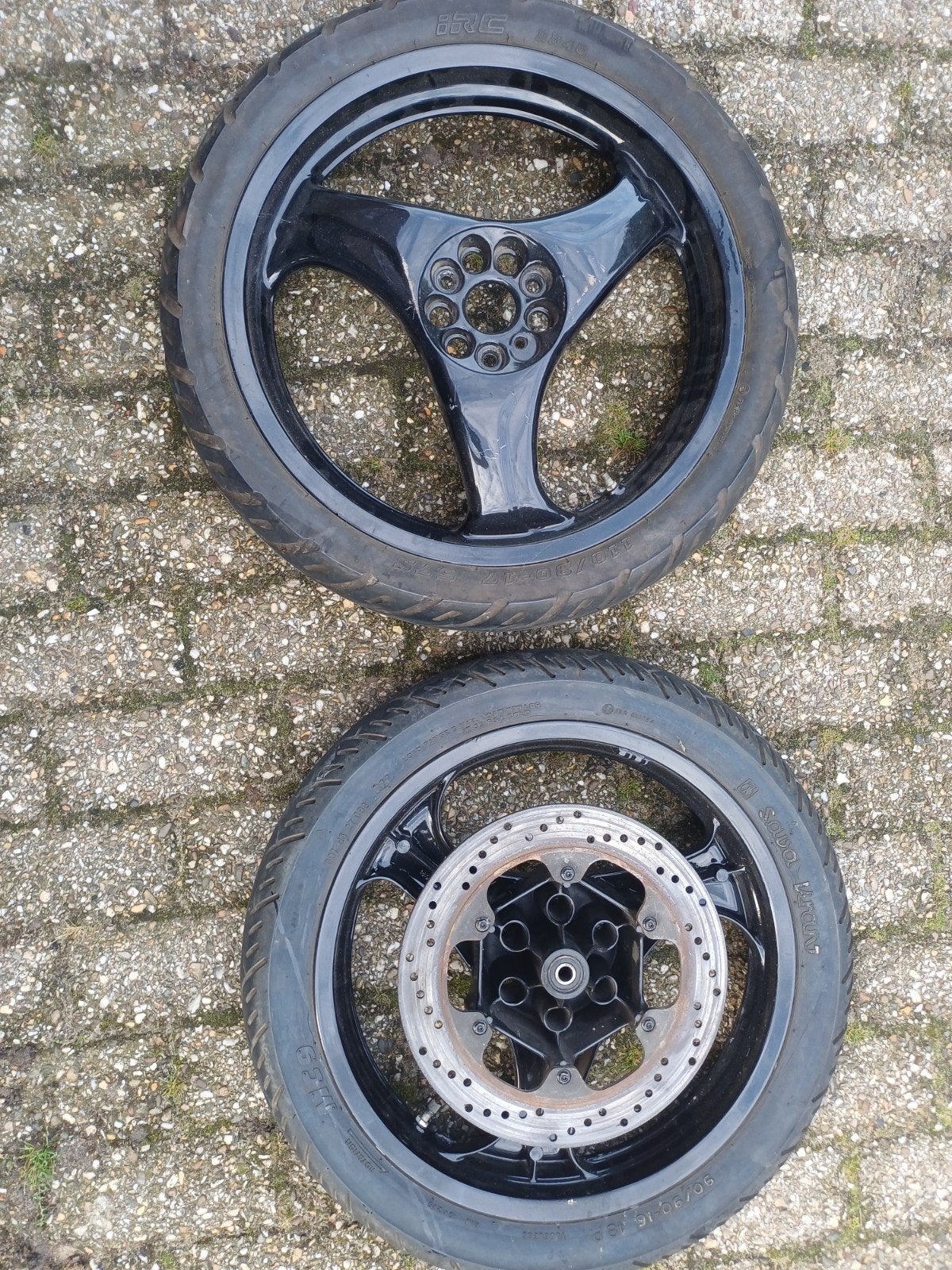 Te koop aangeboden aprillia wielen (recht), komen uit mijn a, Fietsen en Brommers, Ophalen of Verzenden, Gebruikt, Overige typen