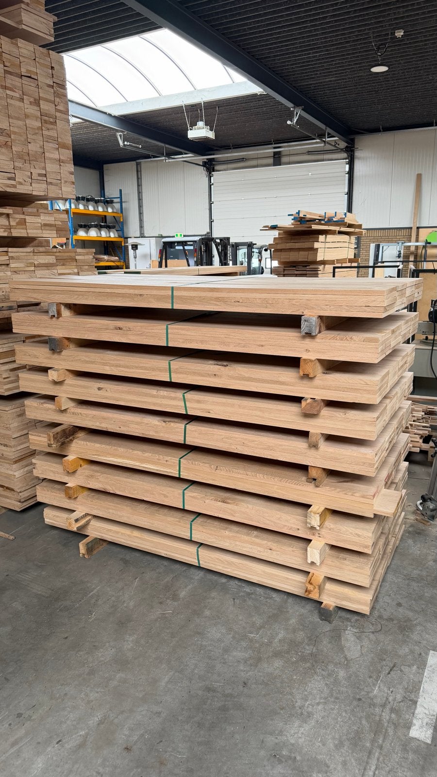 Partij geschaafde eiken planken| per 20 stuks|2000x231x20 mm, Ophalen, Minder dan 25 mm, Eiken, Nieuw
